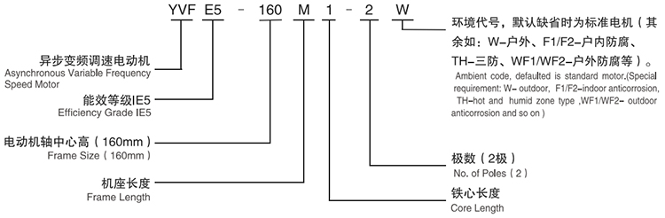 YVFE5系列超高效率變頻調(diào)速三相異步電動(dòng)機(jī)型號(hào)說明 YVFE5系列超高效率變頻調(diào)速三相異步電動(dòng)機(jī)型號(hào)說明